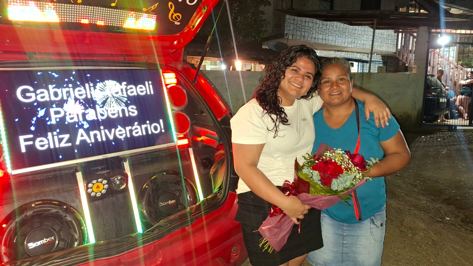 Homenagem de aniversário com a Saile